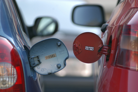 Cars with diesel vs gasoline